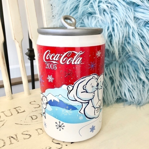 Coca Cola, Can, Ceramic, Cookie Jar, 2005, Coca Cola Polar, Bear, Design - Picture 2 of 15